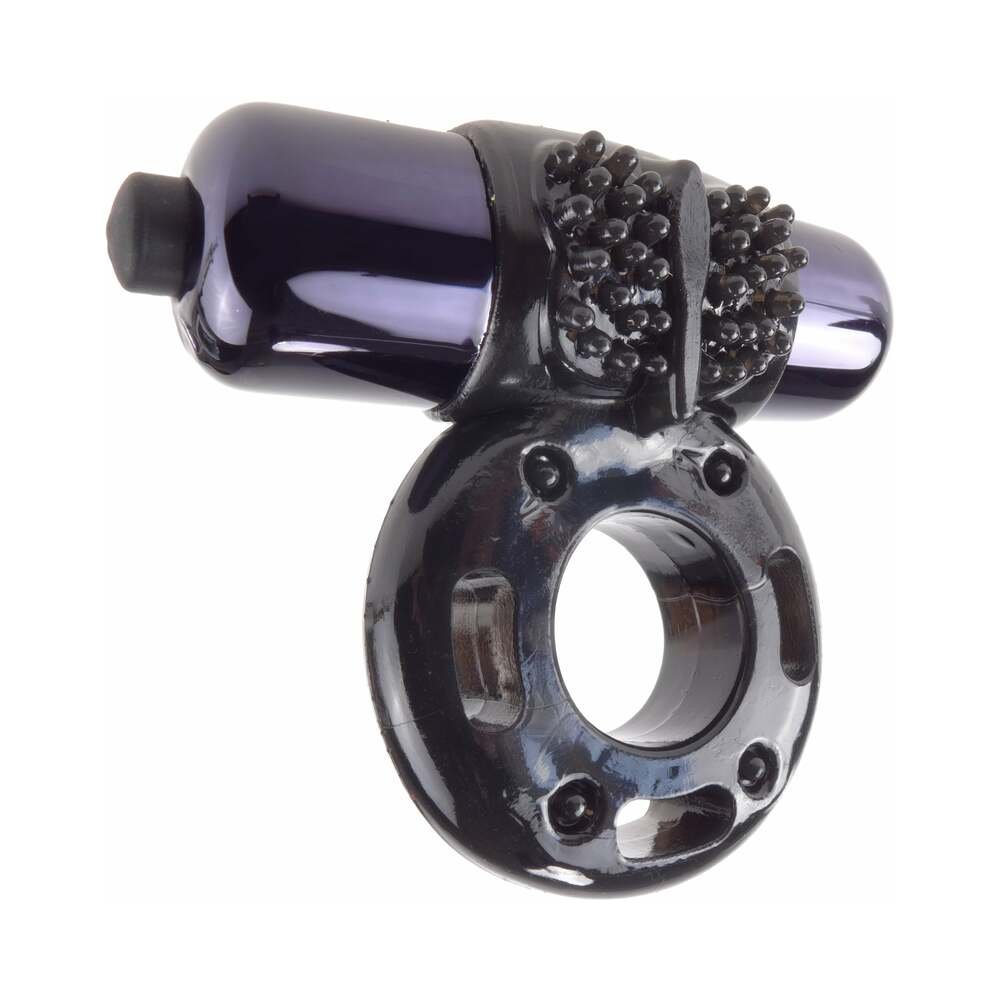 Fantasy C-Ringz Vibrating Super Ring With Bullet Black - Image 3
