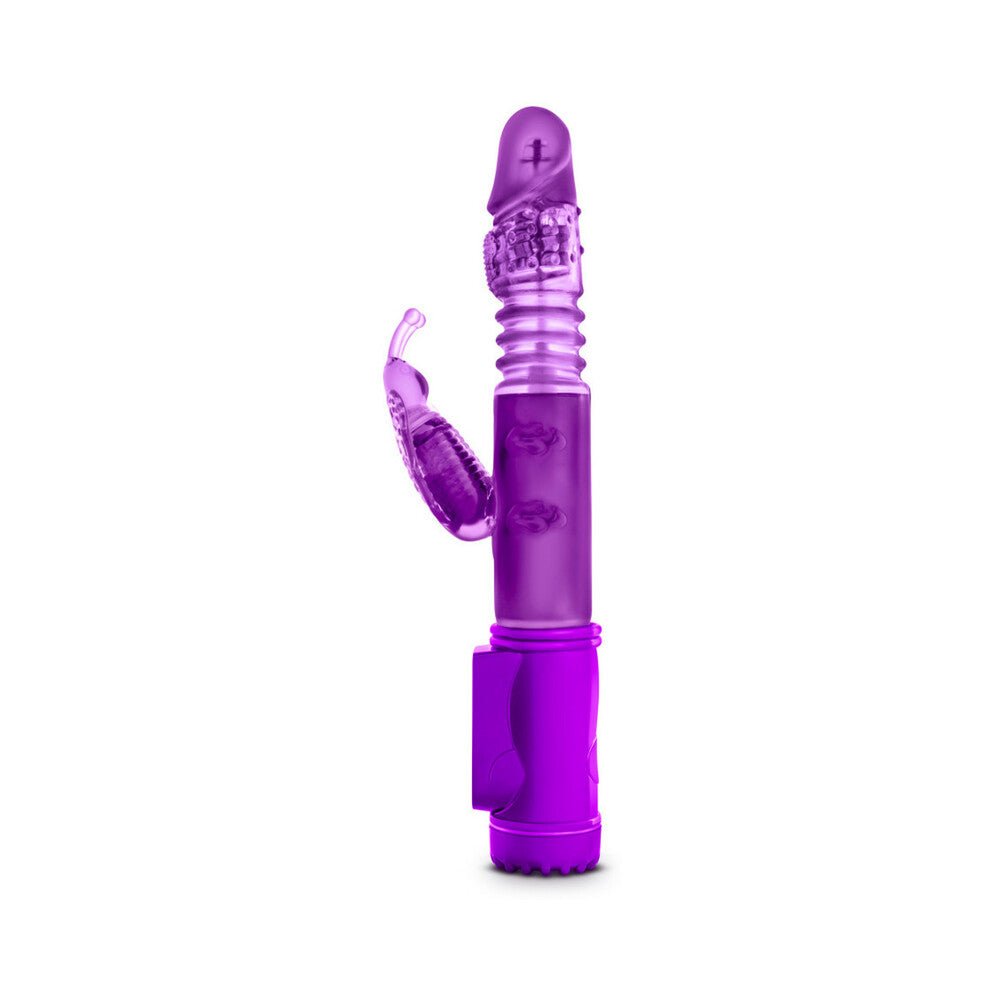 Sexy Things Butterfly Thruster Mini Dual Stimulation Vibrator Purple - Image 3
