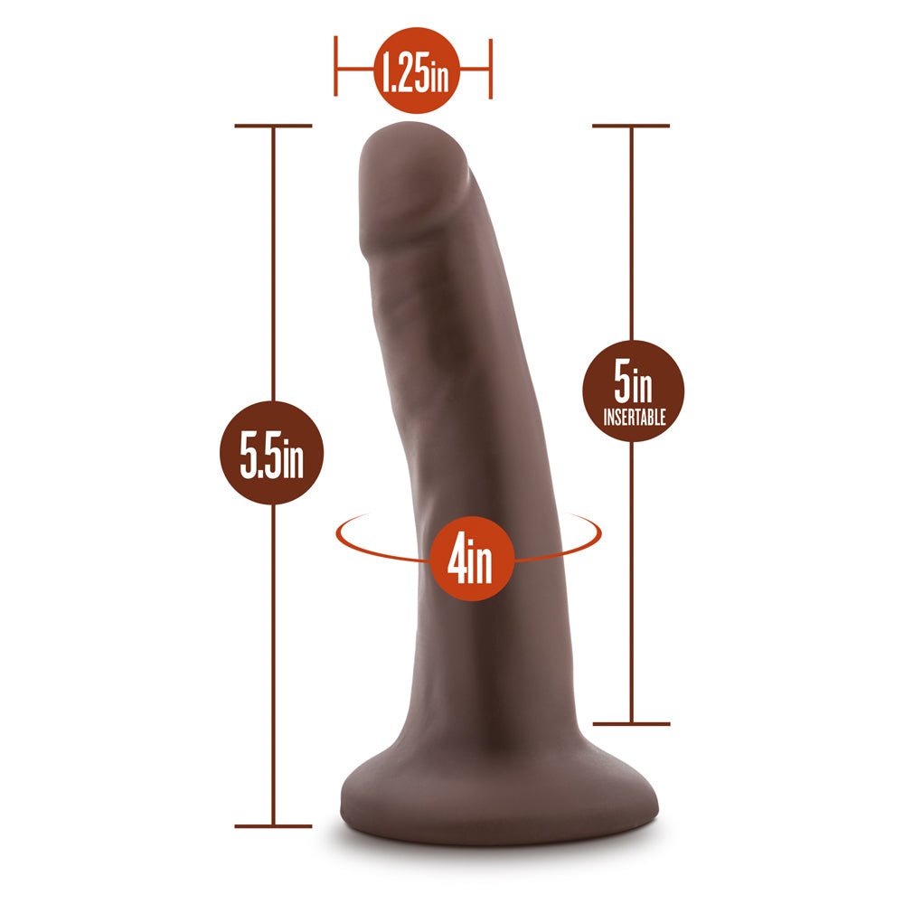 Dr. Skin Realistic 5.5 in. Dildo Brown - Image 7