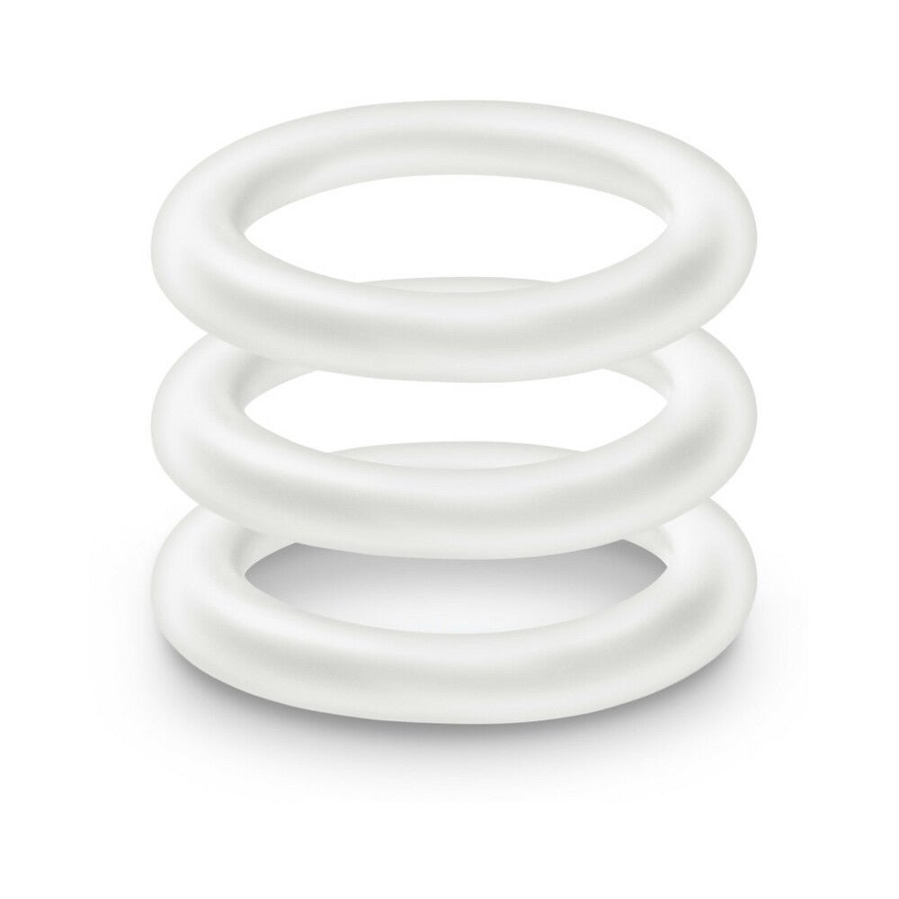 Performance VS2 Pure Premium Silicone Cockrings 3-Pack Small White - Image 3