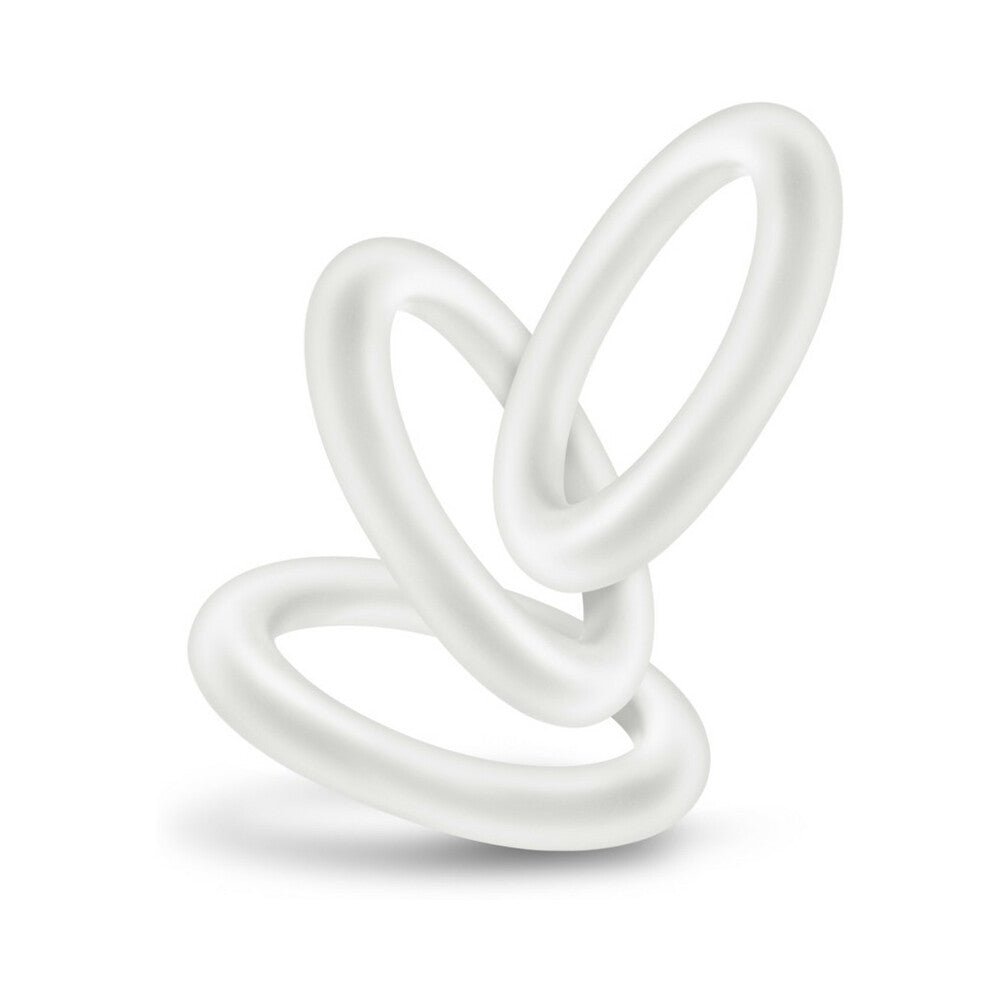 Performance VS2 Pure Premium Silicone Cockrings 3-Pack Small White - Image 4