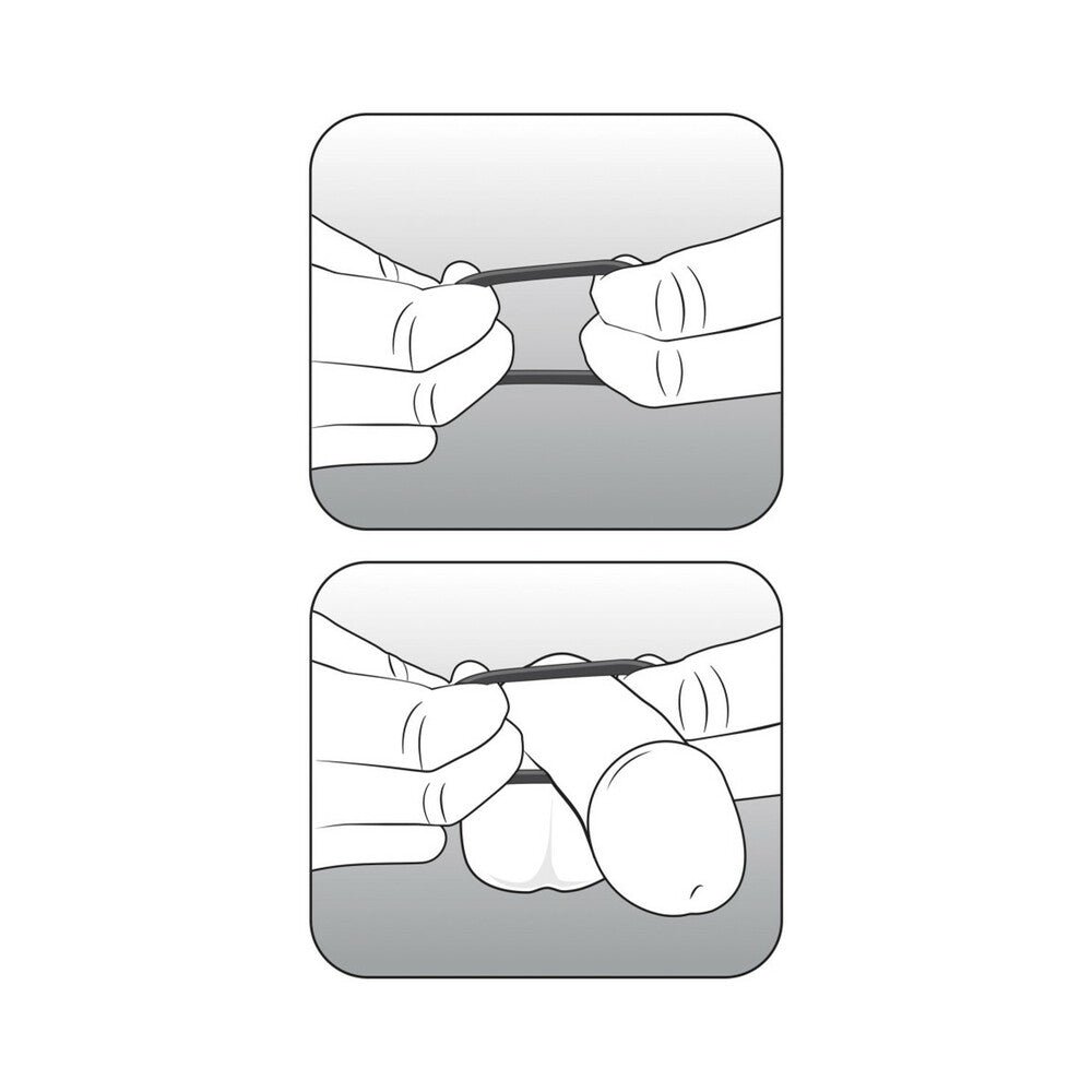Performance VS4 Pure Premium Silicone Cockrings 3-Pack Set Black - Image 4