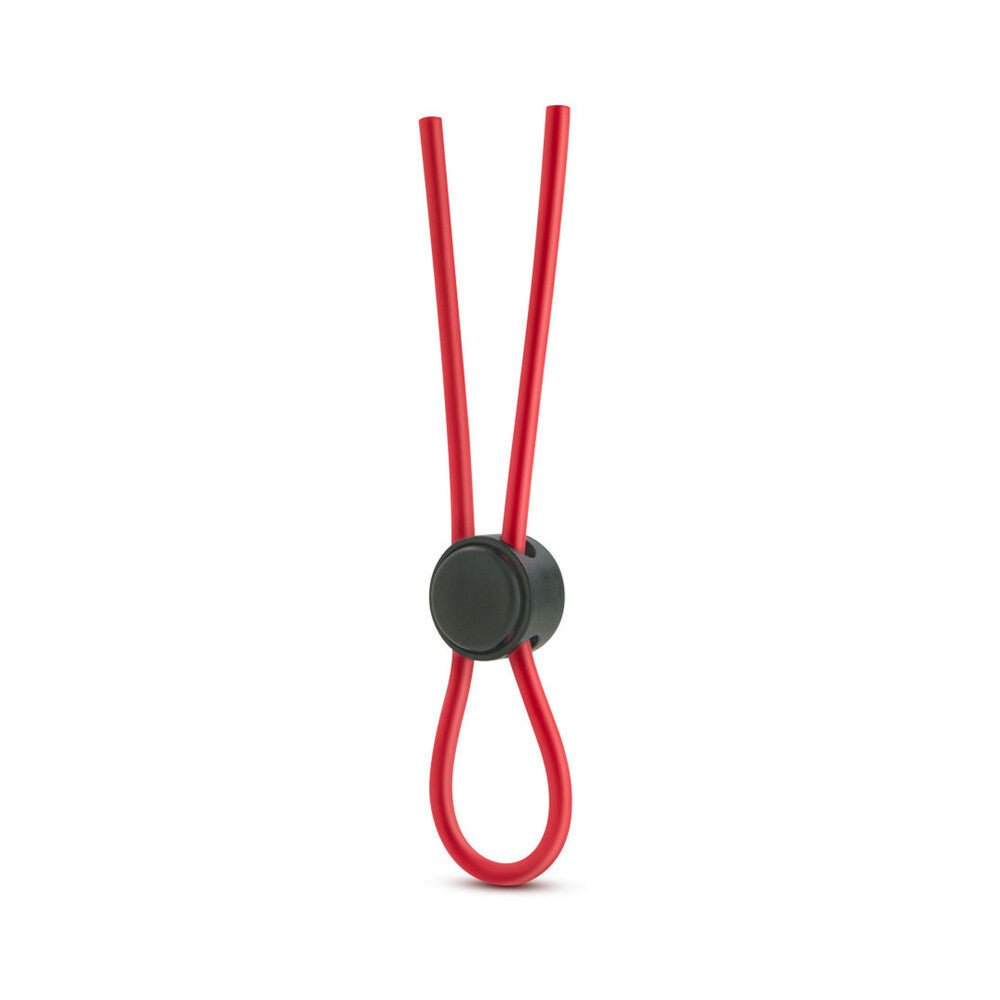 Stay Hard Silicone Loop Lasso/Bolo Cockring Red - Image 2