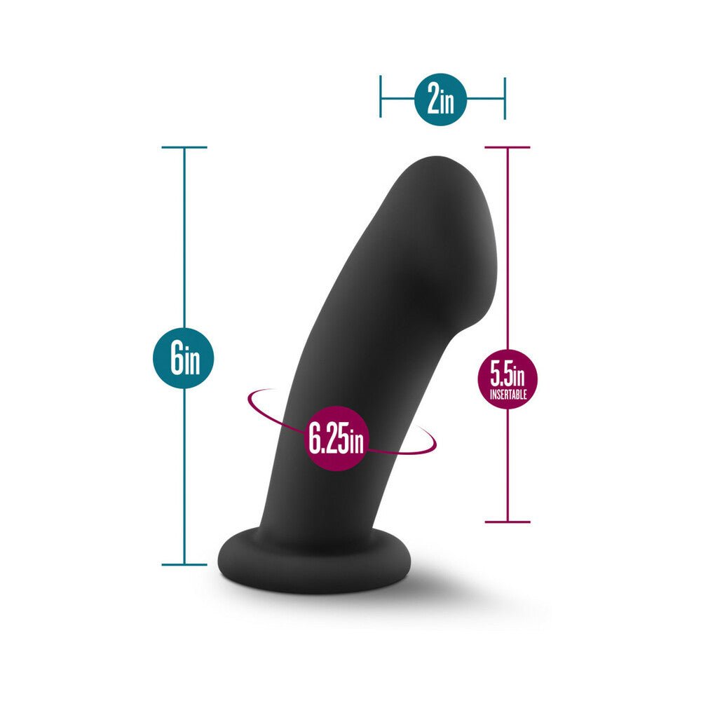 Temptasia Elvira 6 in. Silicone Dildo Black - Image 8