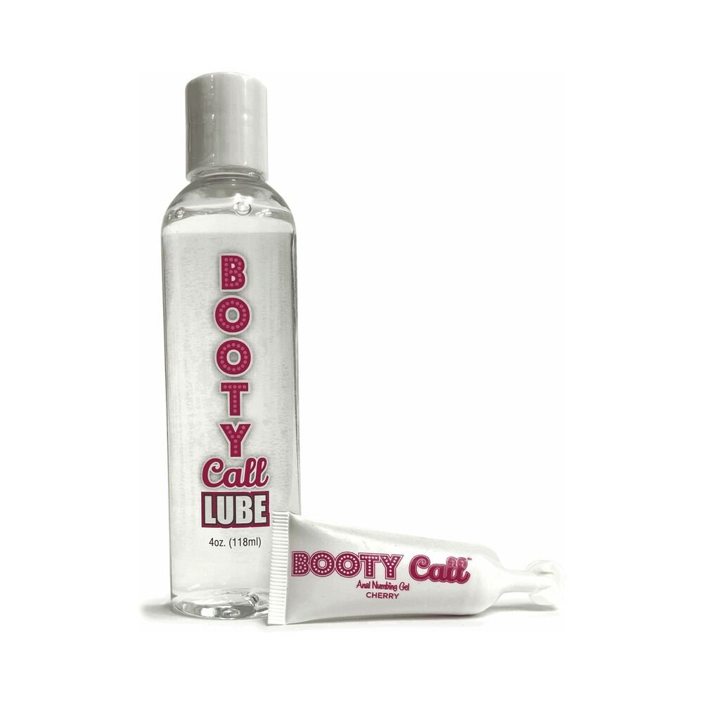 Booty Call Lube Duo 4 oz. Lube & 10ml Cherry Numbing Gel - Image 2