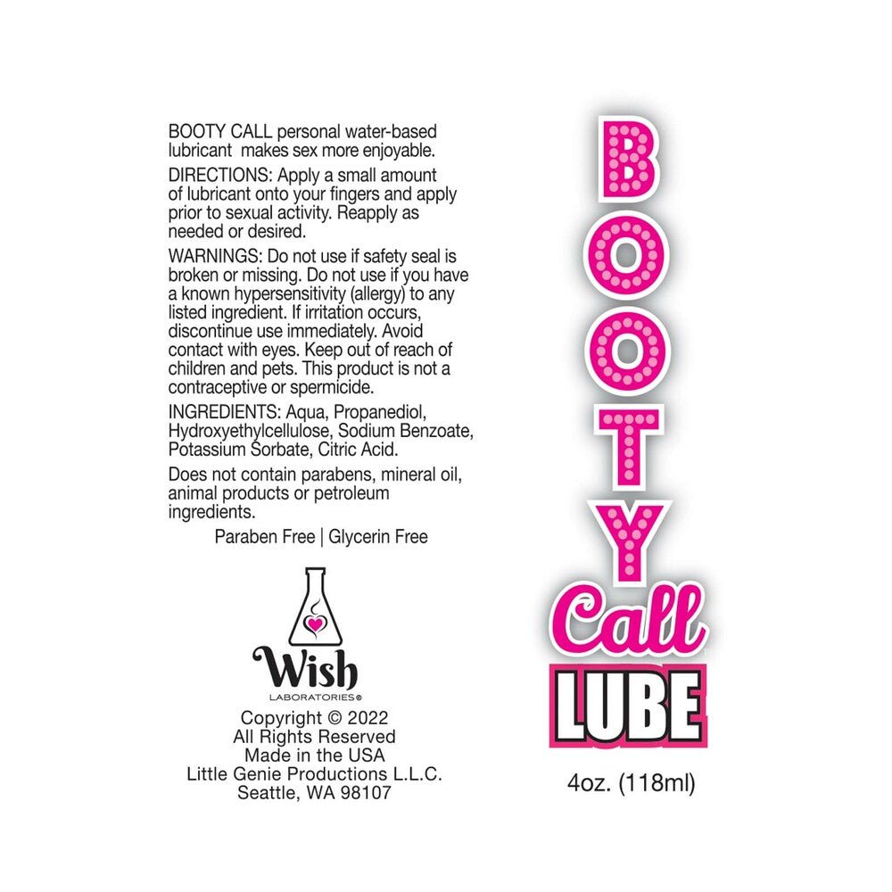Booty Call Lube Duo 4 oz. Lube & 10ml Cherry Numbing Gel - Image 3