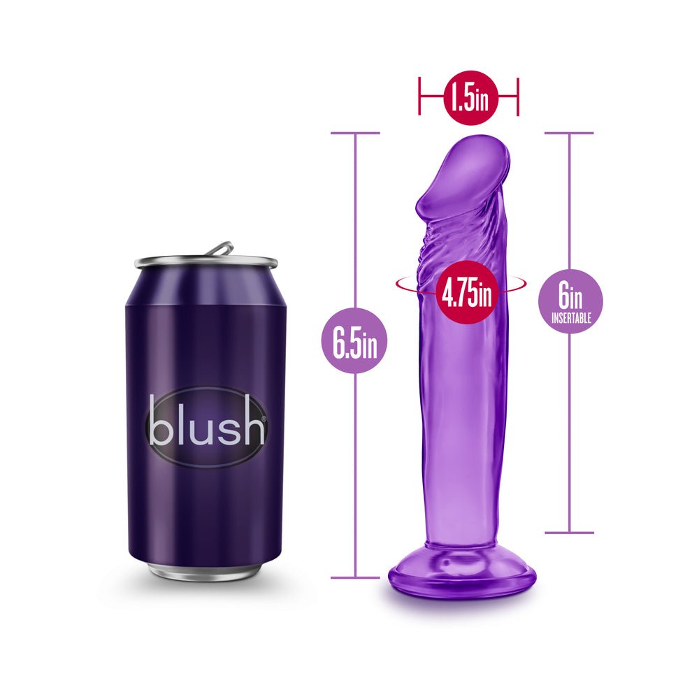B Yours Sweet n'' Small 6.5 in. Dildo Purple - Image 7
