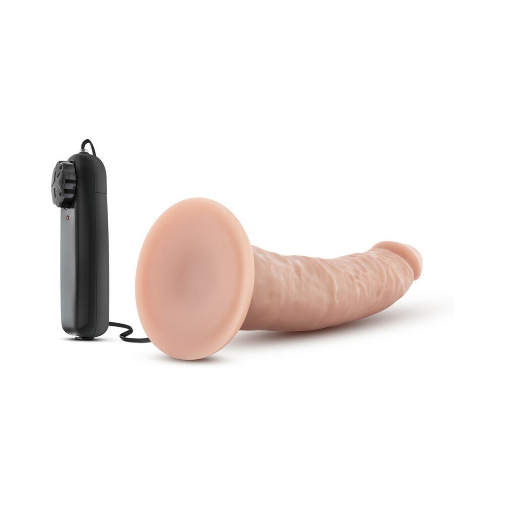 Dr. Skin Dr. Dave Realistic 7 in. Vibrating Dildo Beige - Image 5