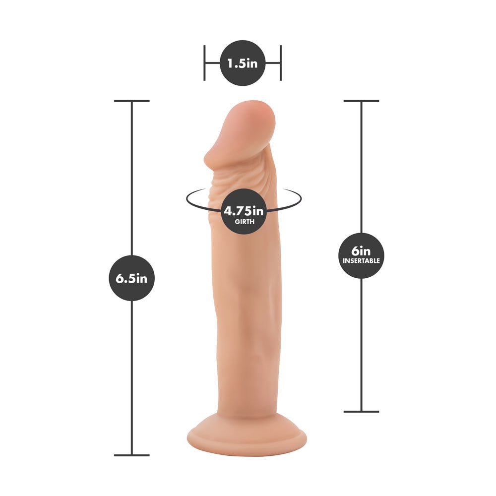 Dr. Skin Dr. Small Realistic 6.5 in. Dildo Beige - Image 7
