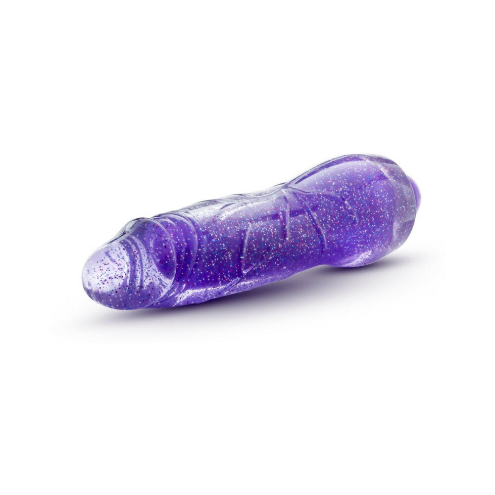 Glow Dicks Molly Color Changing 8 in. Vibrating Dildo Glitter Purple - Image 4