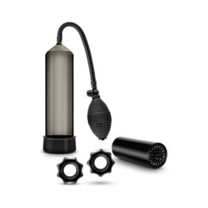 Alternative view of Quickie Kit Thick Cock Pump, Stroker & 2-Piece Cockring Set Black