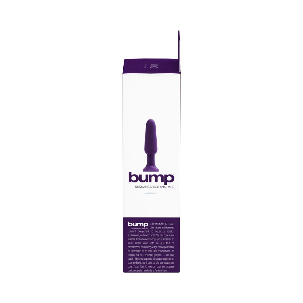 VeDO Bump Rechargeable Anal Vibe - Deep Purple - Image 7