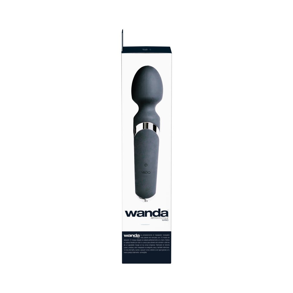 VeDO Wanda Rechargeable Wand Vibe - Just Black - Image 5