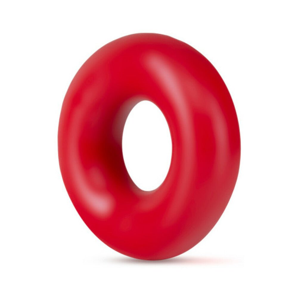 Stay Hard Donut Rings Oversized Cockring 2-Pack Red - Image 3