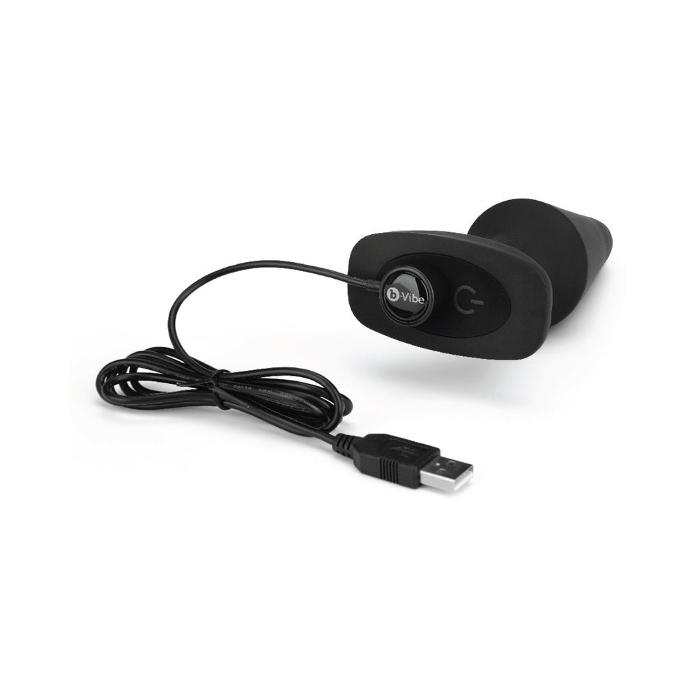 b-Vibe Rimming XL Rotating and Vibrating Remote Control Plug Black - Image 9