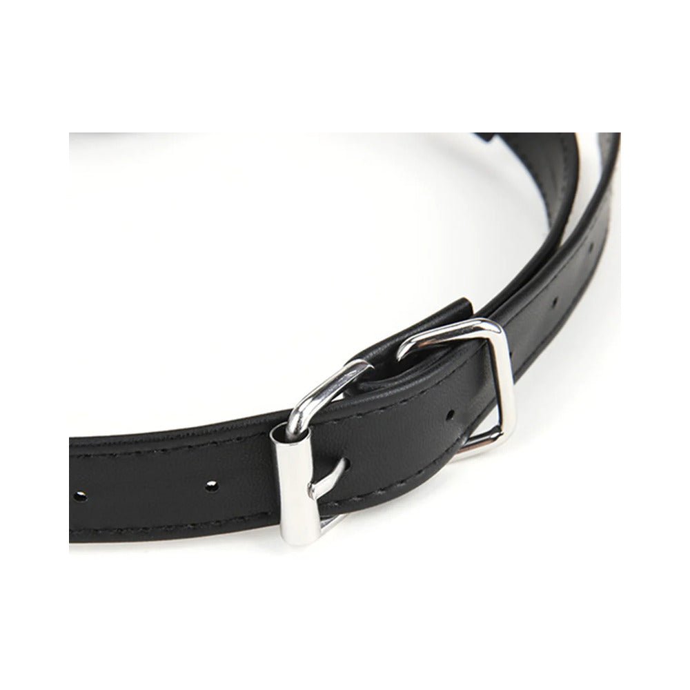 Lux Fetish Breathable Ball Gag with Adjustable Pressure Nipple Clamps - Image 5