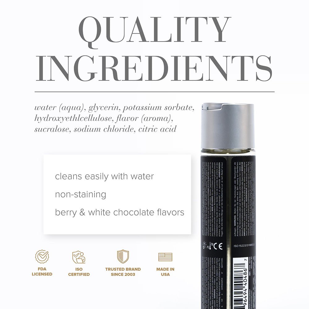 JO Gelato White Chocolate Rasberry Truffle Water-Based Lubricant 4 oz. - Image 2
