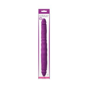 Colours Double Pleasure 12 in. Dual Ended Dildo Purple
