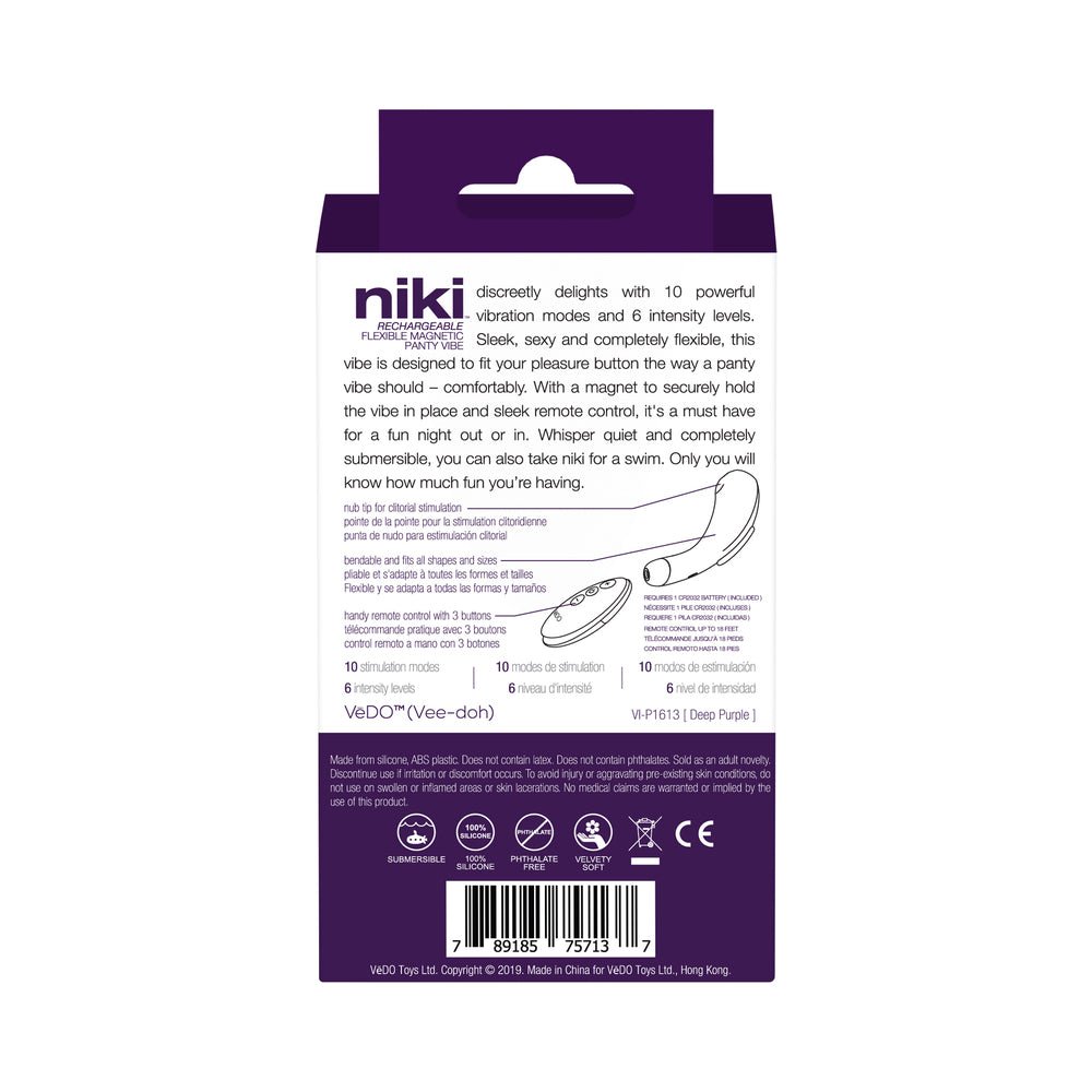 VeDO Niki Rechargeable Panty Vibe Deep Purple - Image 9