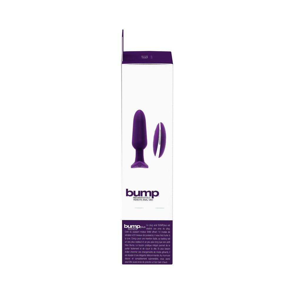 Bump Plus Rechargeable Remote Control Anal Vibe Purple - Image 7
