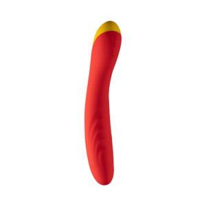 Alternative view of ROMP Hype Rechargeable Silicone G-Spot Vibrator Red