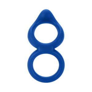Alternative view of Forto F-88 Liquid Silicone Cock & Ball Ring Blue