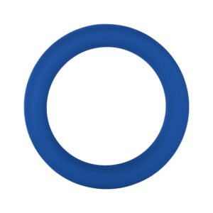 Alternative view of Forto F-64 Wide Liquid Silicone Cockring Medium Blue