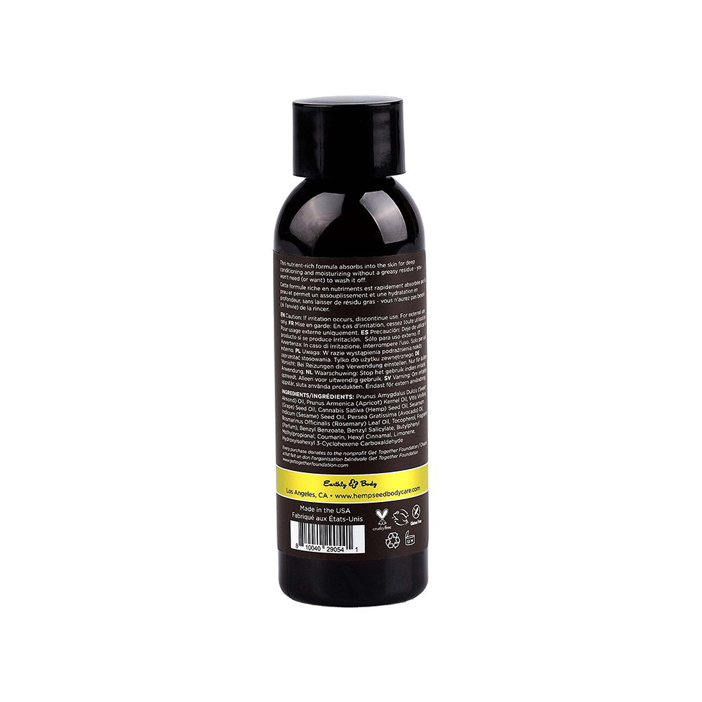 Earthly Body Hemp Massage Oil Beach Daze 2 oz. - Image 2