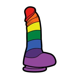 Alternative view of Sex Toy Pin Rainbow Dildo