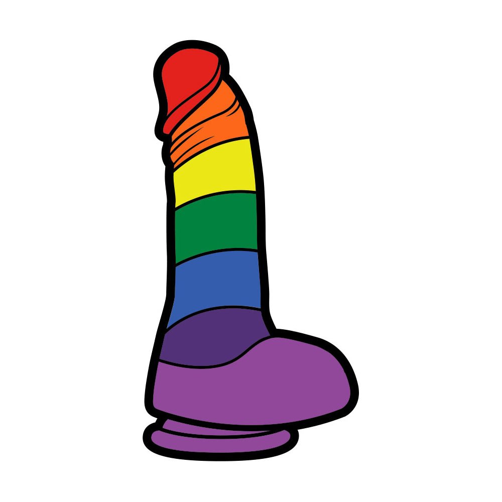Sex Toy Pin Rainbow Dildo - Image 2