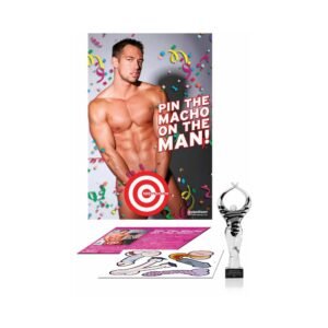 Alternative view of Bachelorette Party Favors Pin The Macho On The Man Game