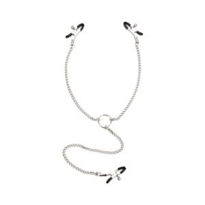 Alternative view of Lux Fetish Adjustable Nipple Clips & Clit Clamp