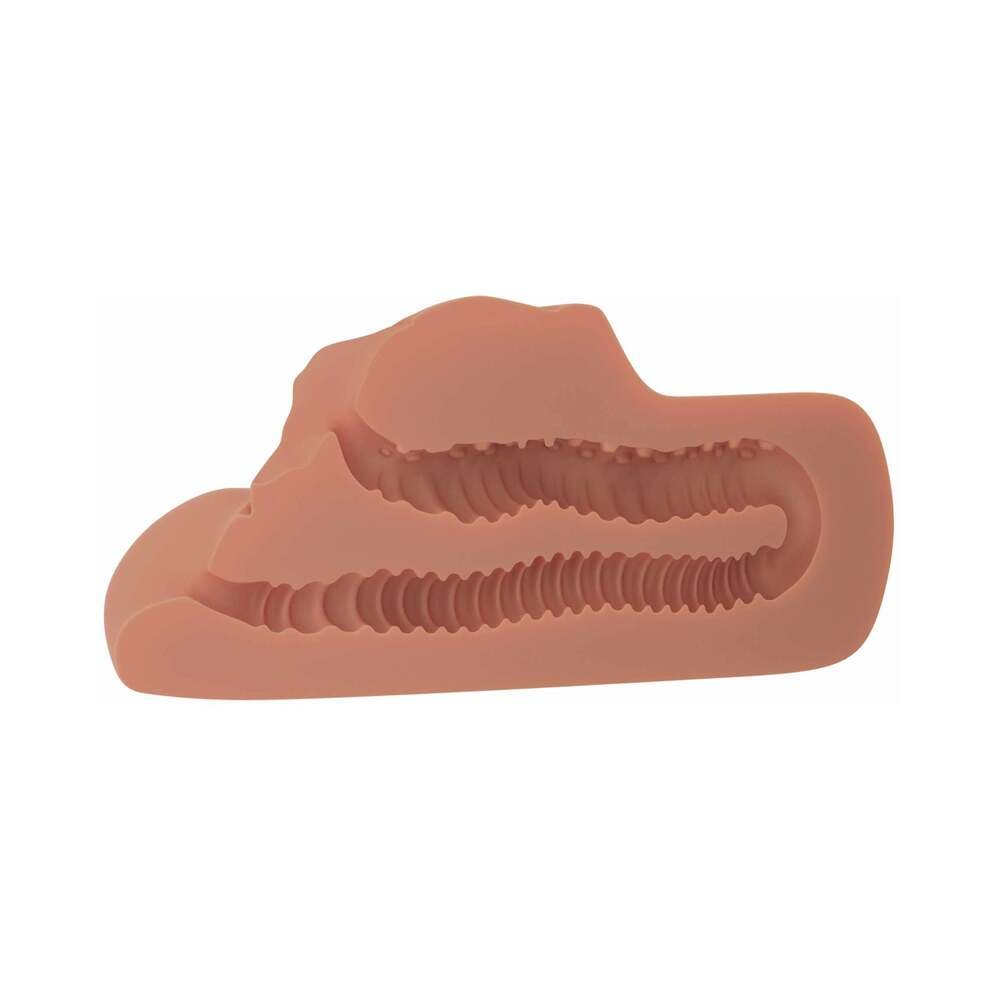 PDX Plus Perfect Pussy Double Stroker Beige - Image 5
