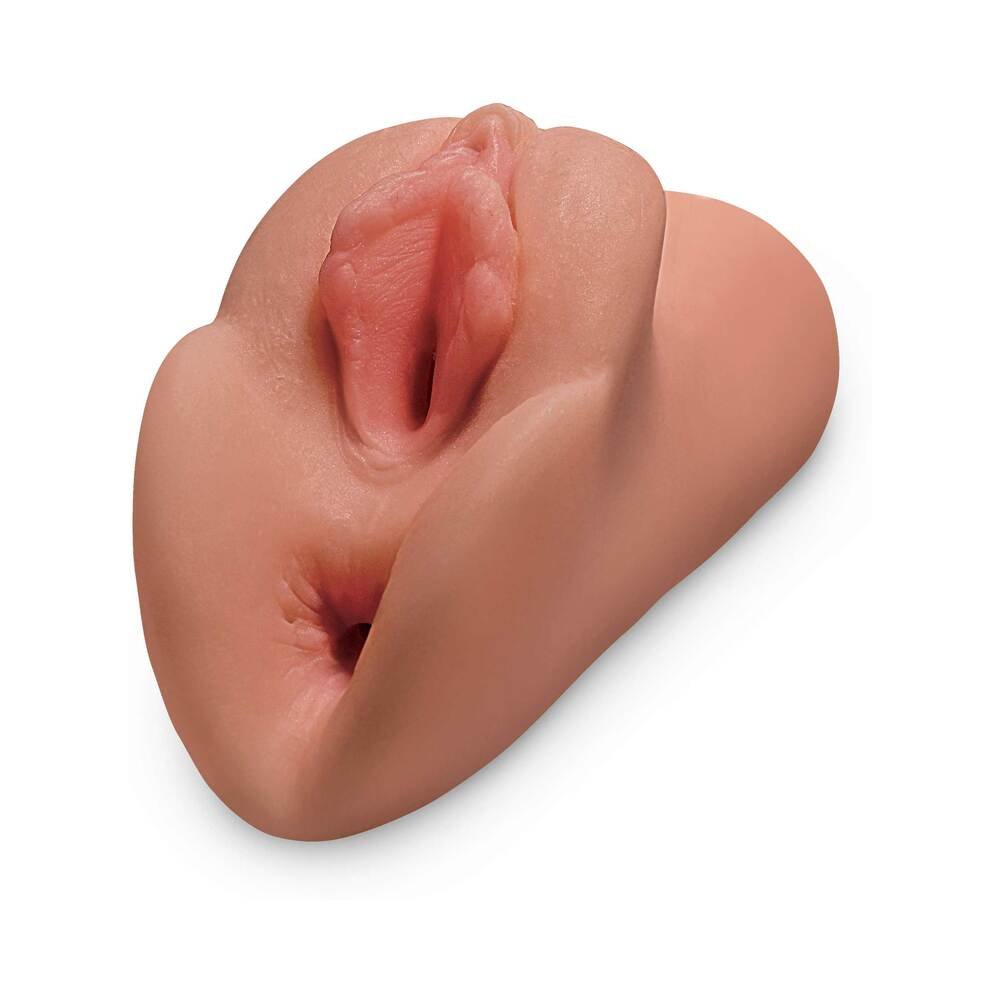 PDX Plus Perfect Pussy Double Stroker Tan - Image 3