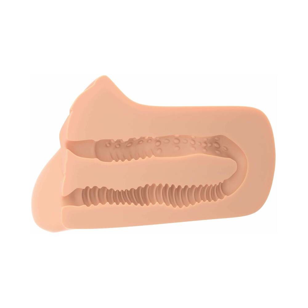 PDX Plus Pick Your Pleasure Dual Entry Stroker Beige - Image 4