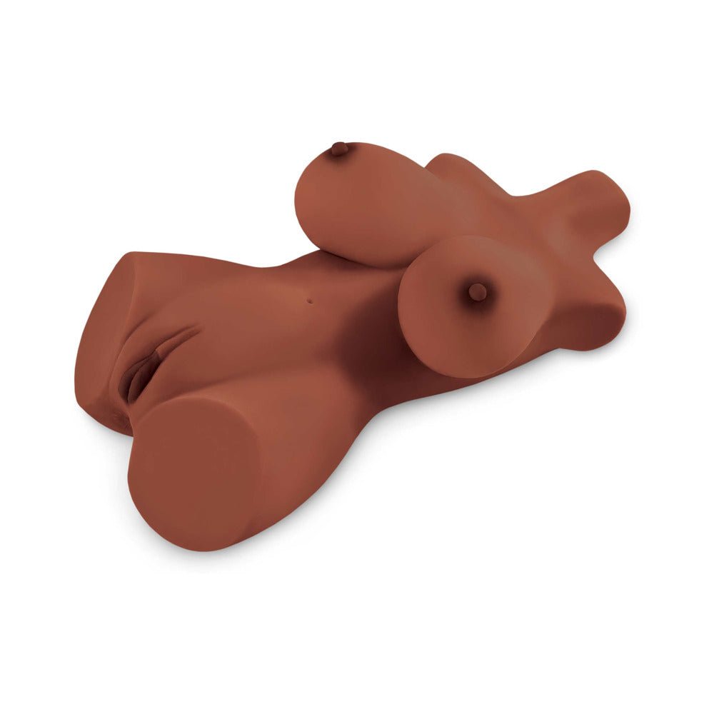 PDX Plus Perfect 10 Torso Dual Entry Masturbator Brown - Image 3