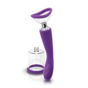 Alternative view of INYA Pump N Vibe Rechargeable Dual-Ended Vibrator & Pump Set Purple
