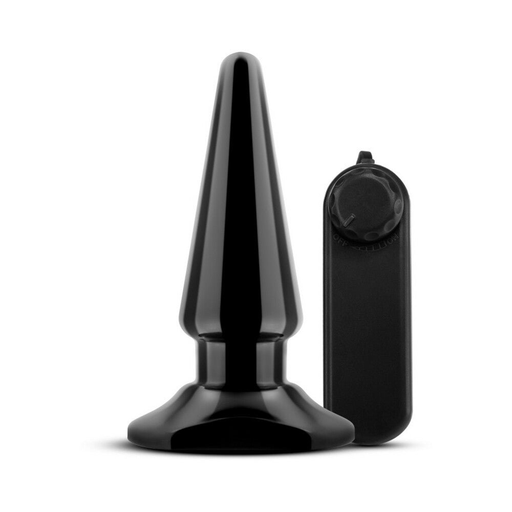 Anal Adventures Basic Vibrating Anal Pleaser Remote-Controlled Plug Black - Image 2