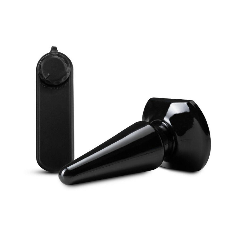 Anal Adventures Basic Vibrating Anal Pleaser Remote-Controlled Plug Black - Image 3