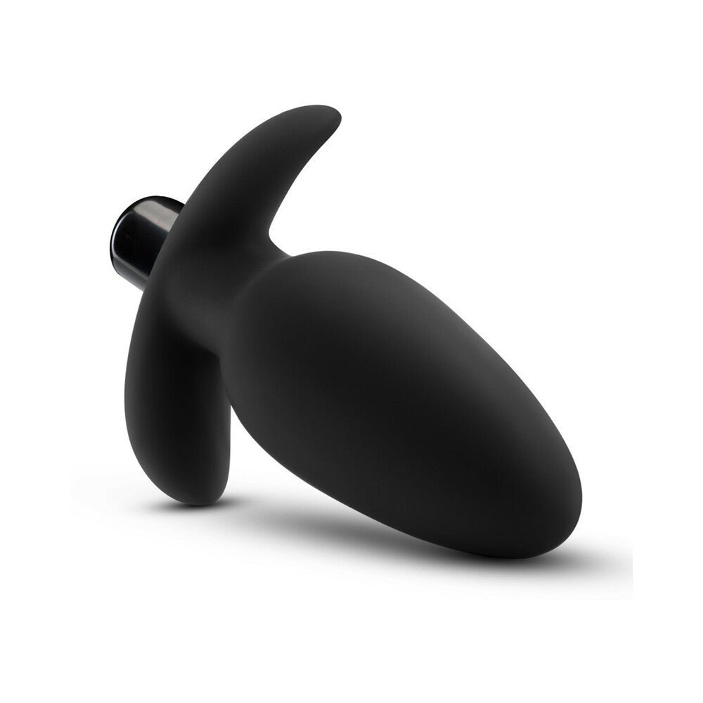 Anal Adventures Platinum Silicone Vibrating Saddle Plug Black - Image 4