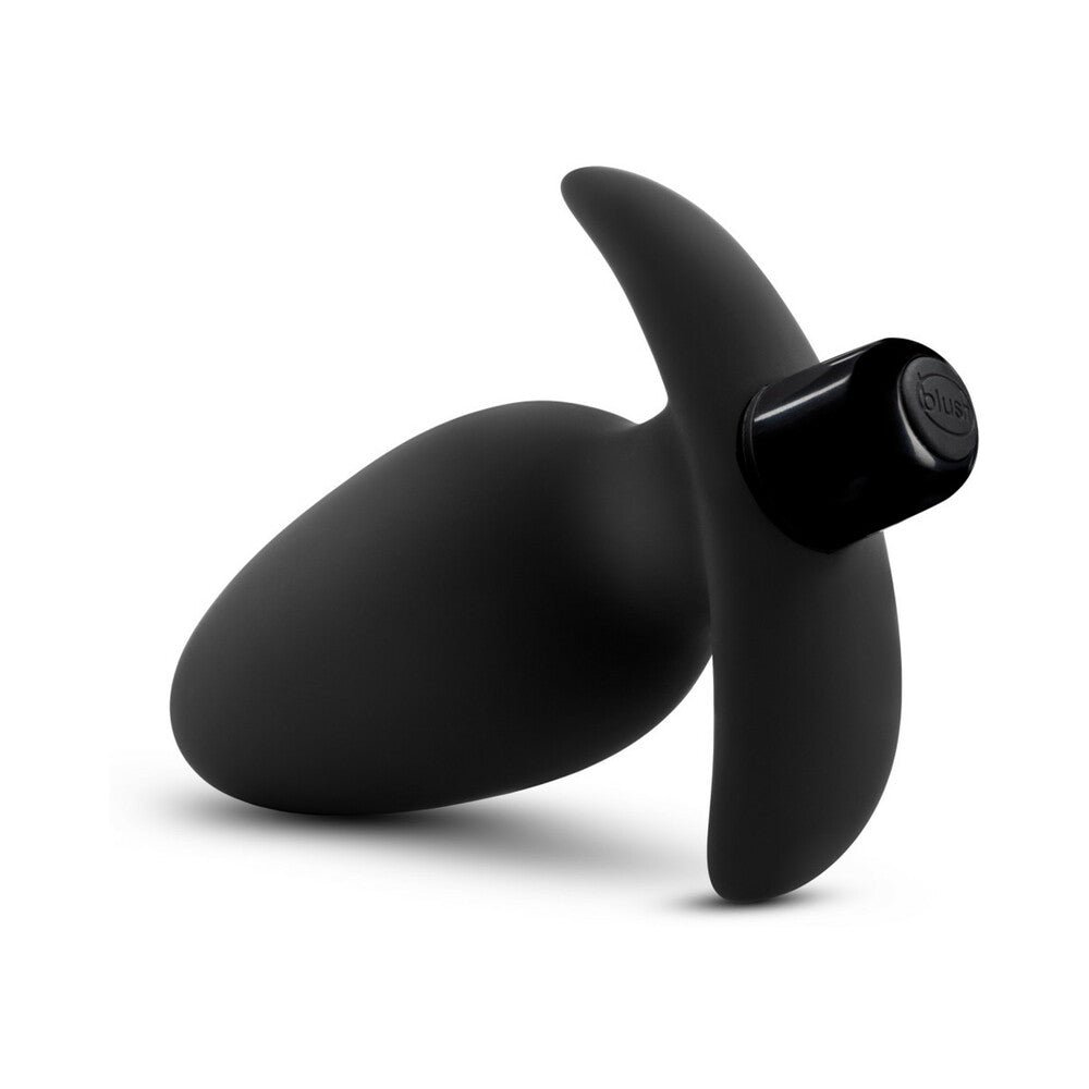 Anal Adventures Platinum Silicone Vibrating Saddle Plug Black - Image 5
