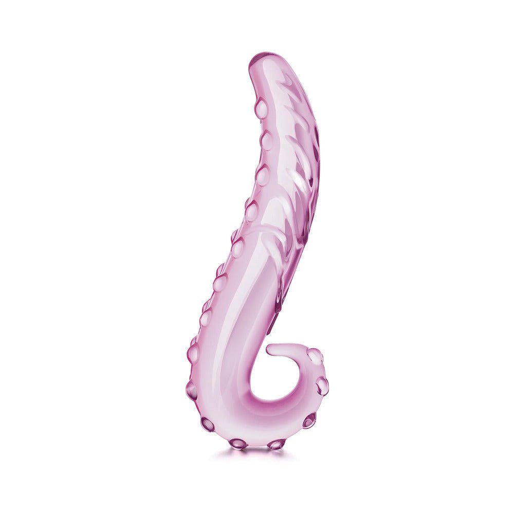 Glas 6 in. Lick-It Glass Dildo Pink - Image 2