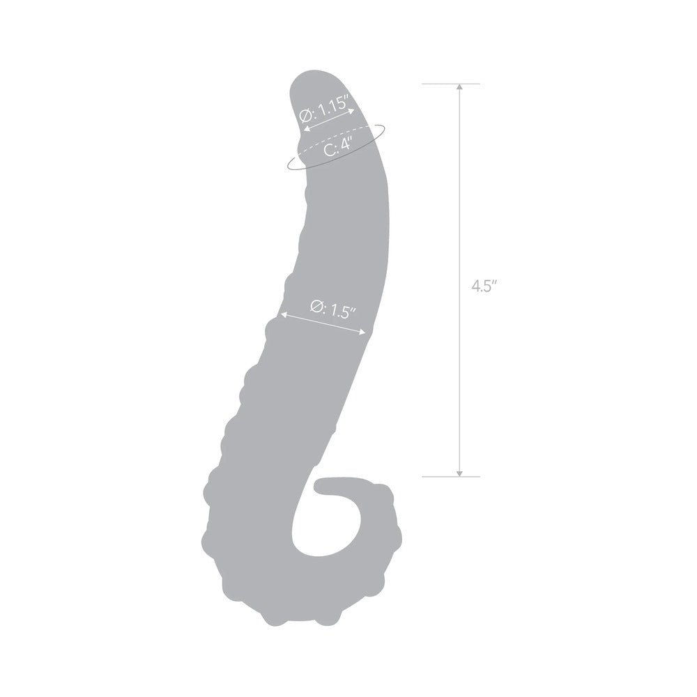 Glas 6 in. Lick-It Glass Dildo Pink - Image 7