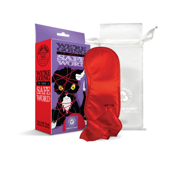 Pleasure Package We''re Going To Need A Safe Word - Blindfold, Wrist, and Ankle Sashes