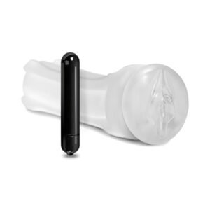 Alternative view of Happy Ending Self-Lubricating, Vibrating Shower Stroker - Pussy