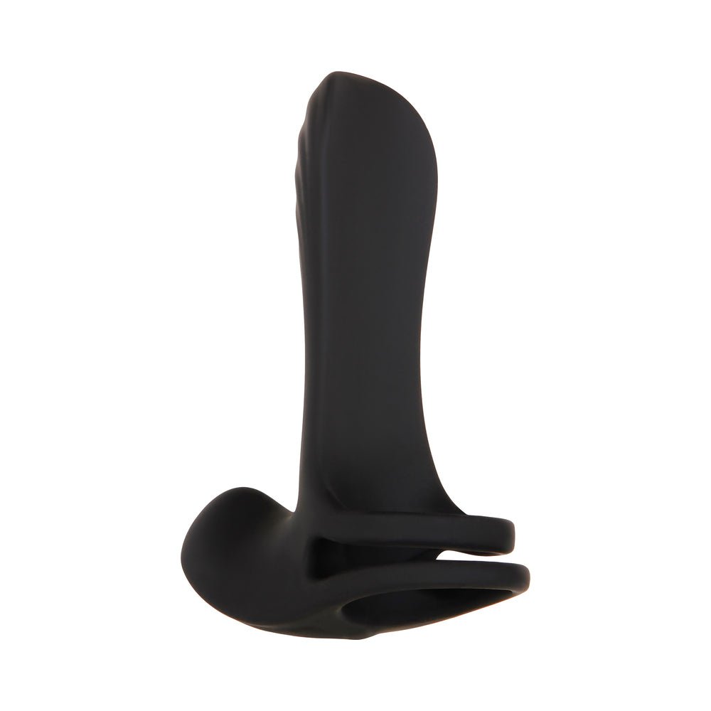 Zero Tolerance Vibrating Girth Enhancer Remote-Controlled Silicone Sheath Black - Image 5