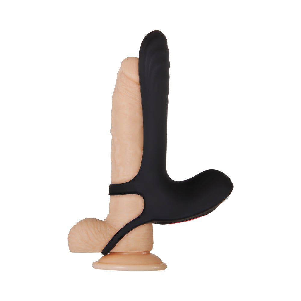 Zero Tolerance Vibrating Girth Enhancer Remote-Controlled Silicone Sheath Black - Image 8