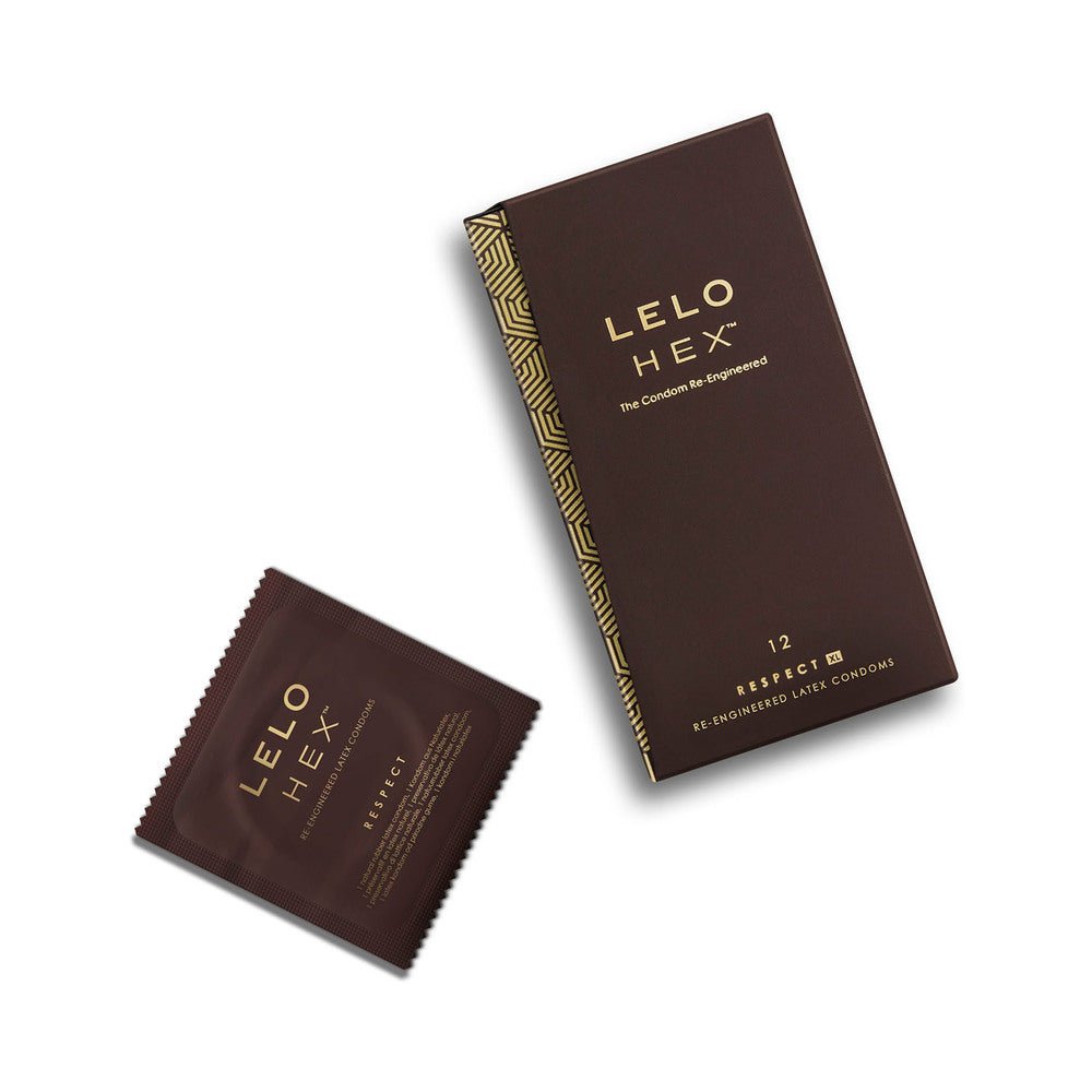 LELO HEX Respect XL Lubricated Latex Condoms 12-Pack - Image 5