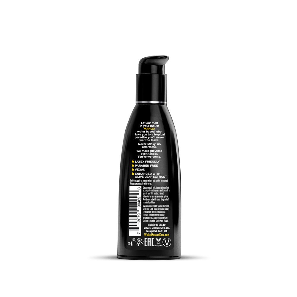 Wicked Aqua Mango Water-Based Lubricant 2 oz. - Image 2