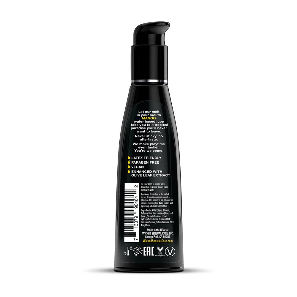 Wicked Aqua Mango Water-Based Lubricant 4 oz. - Image 2